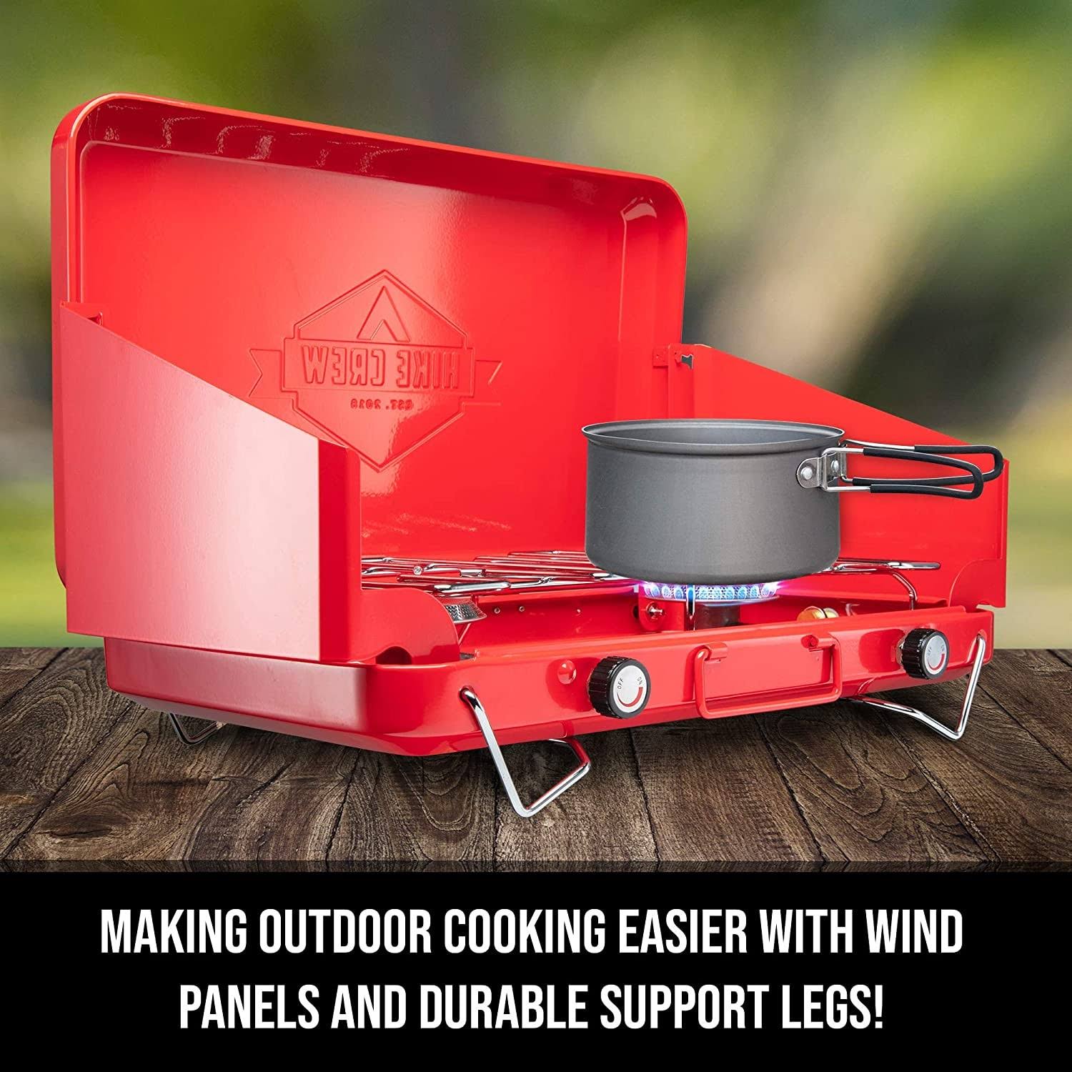 Portable Double Propane Burner Camping Stove Q244191