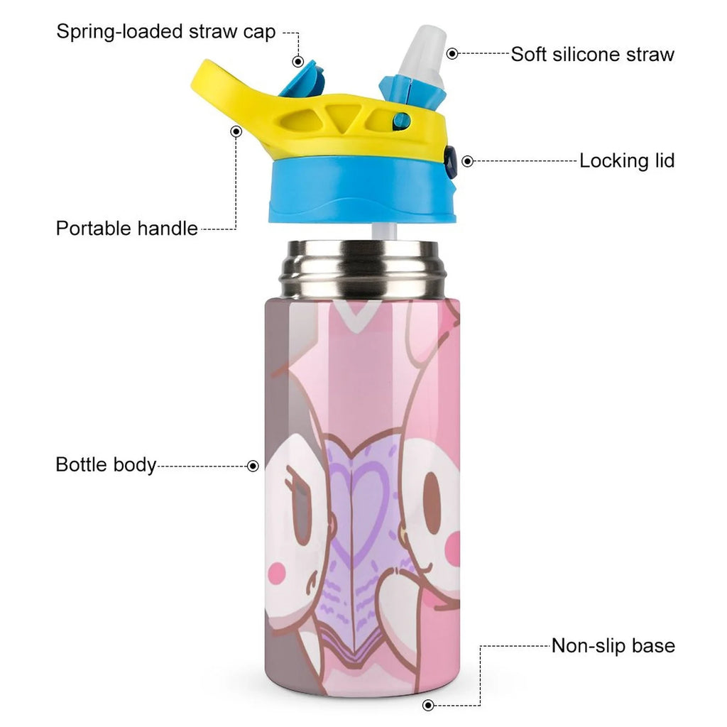 Stainless Steel Vacuum Insulated Straw Water Bottle P225
