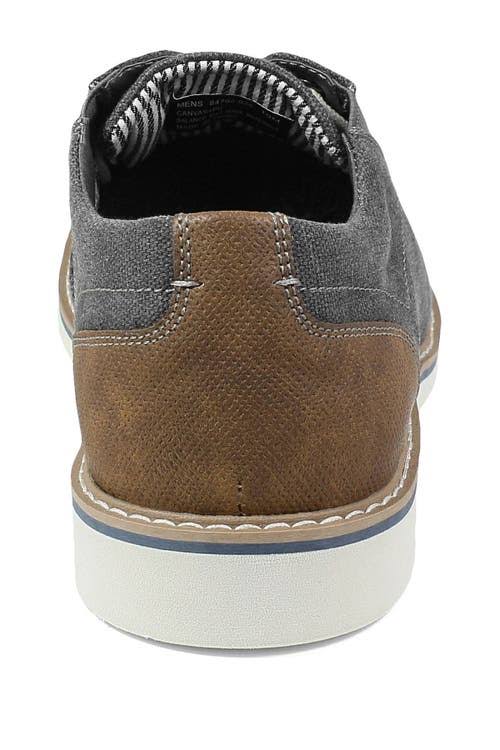 Canvas Plain Toe 8 Men's Gunmetal Shoes D1276