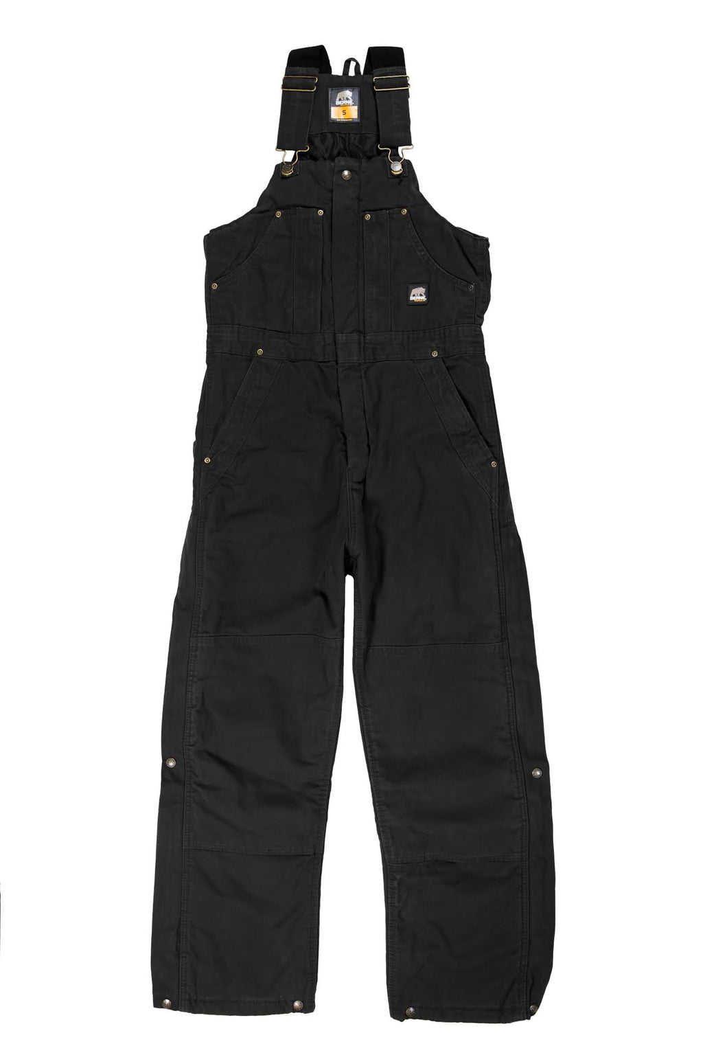 Regular Washed Insulated Bib Overall Black - 3XL D931378
