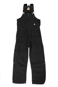 Regular Washed Insulated Bib Overall Black - 3XL D931378