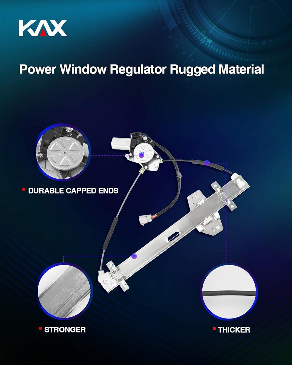 Power Window Motor and Regulator Assembly Front Left Driver Pack of 2 K68639