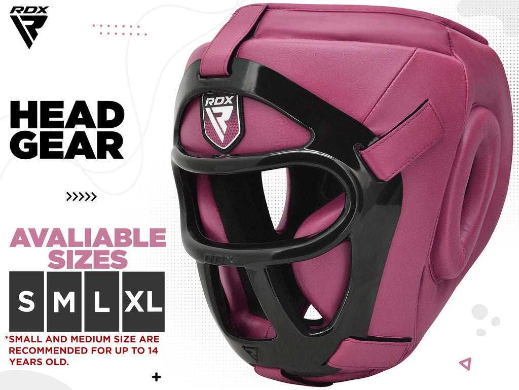 Headgear with Removable Face Grill for Boxing, MMA Training F52474