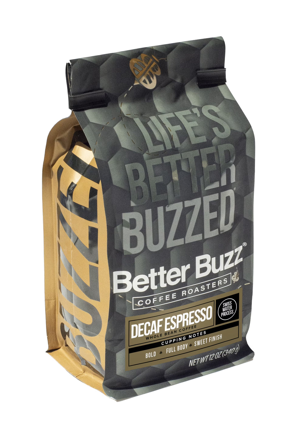 Decaf Espresso Dark Roast Whole Bean Coffee 12oz. T6210
