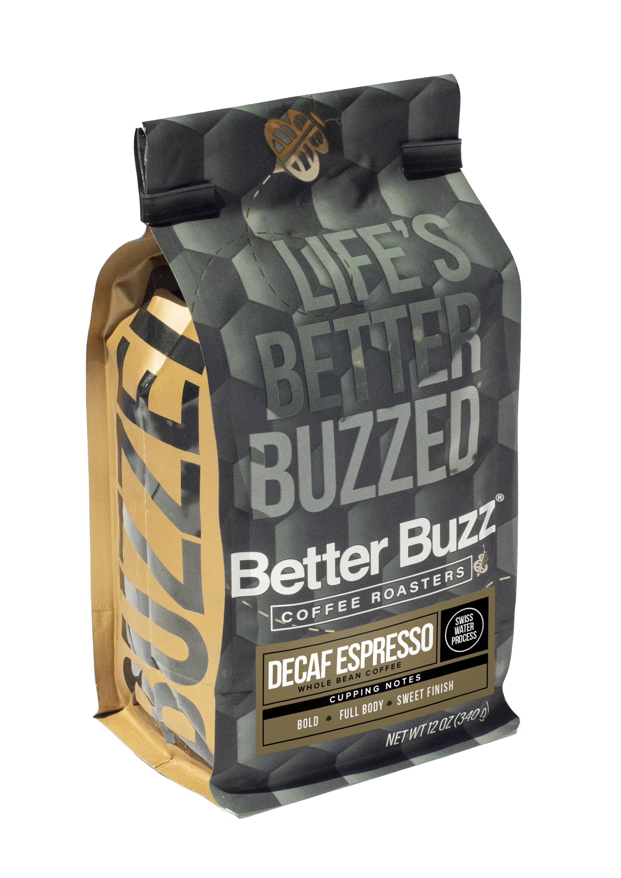Decaf Espresso Dark Roast Whole Bean Coffee 12oz. T6210