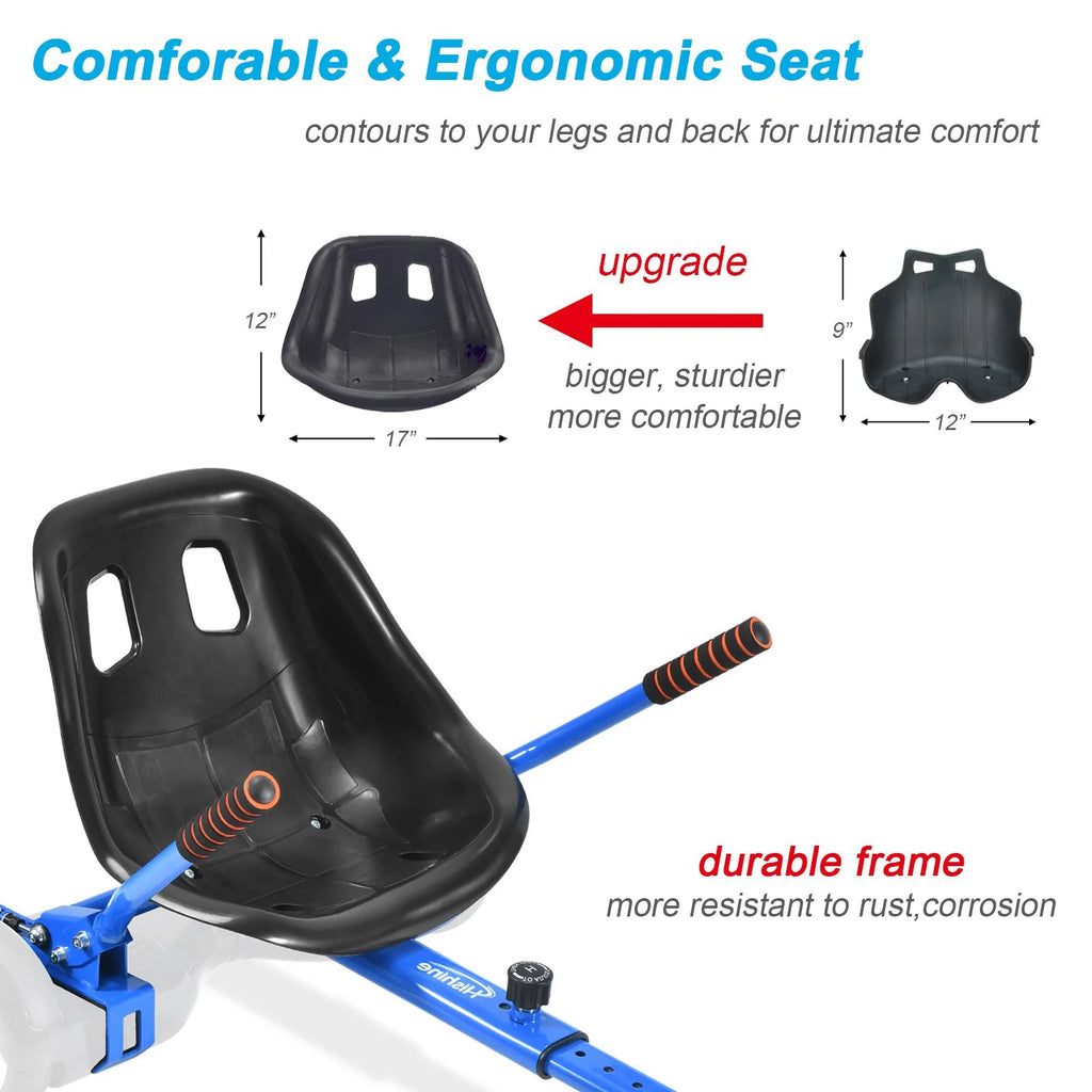 Blue Hoverboard Go Kart Seat Attachment O734