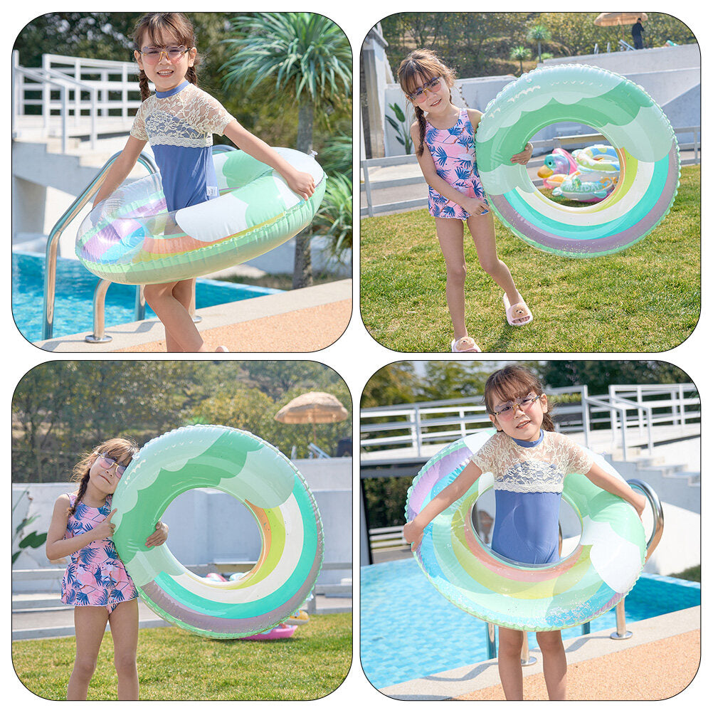 Inflatable Swimming Ring with Sequin Design B3744
