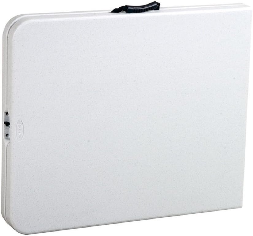 White Resin Plastic Folding Table with Steel Frame I1713