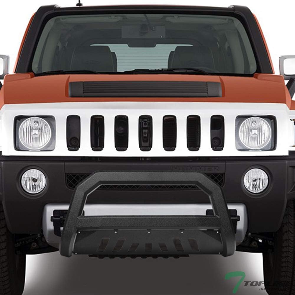 Textured Black Bull Bar Guard with Skid Plate L953535