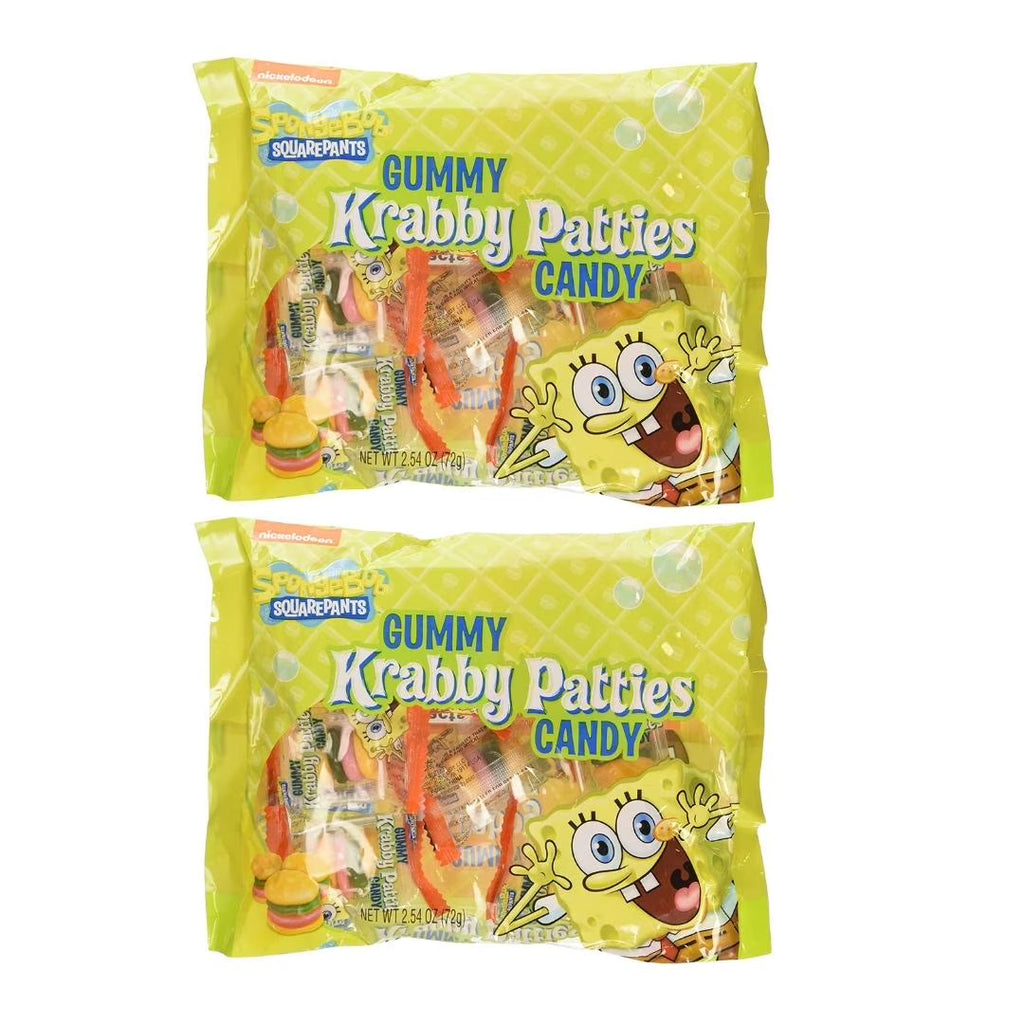 Halloween Gummy Krabby Patties Candy, 2.54 oz. Bag, Pack of 2 M627