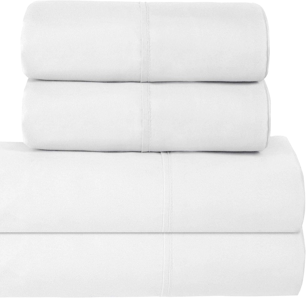 King Grey 4 Piece Brushed Microfiber Bed Sheets Set L63581