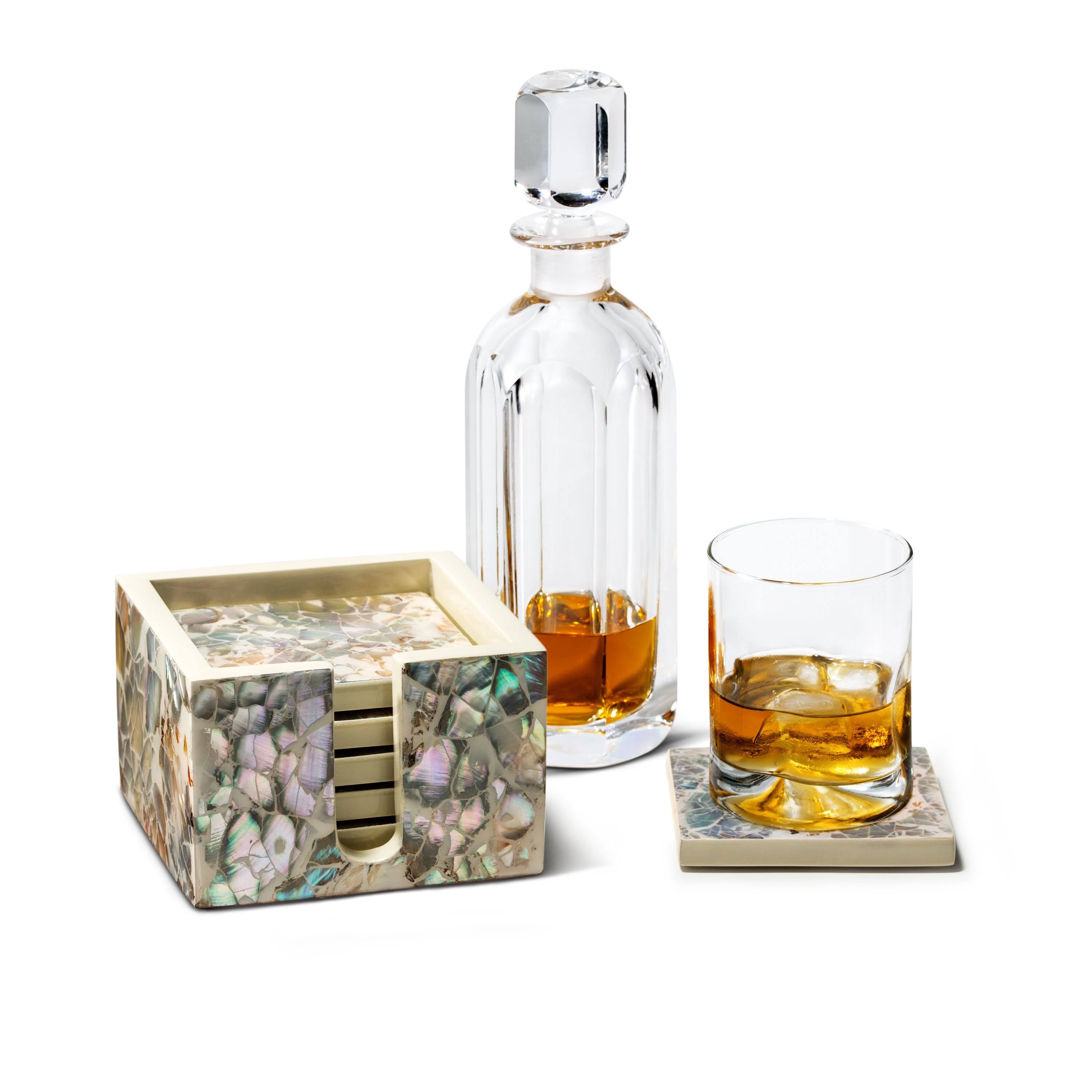 4-Piece Natural Coaster Set C538