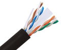 23 AWG Black Cat6a Riser Ethernet Cable B1451