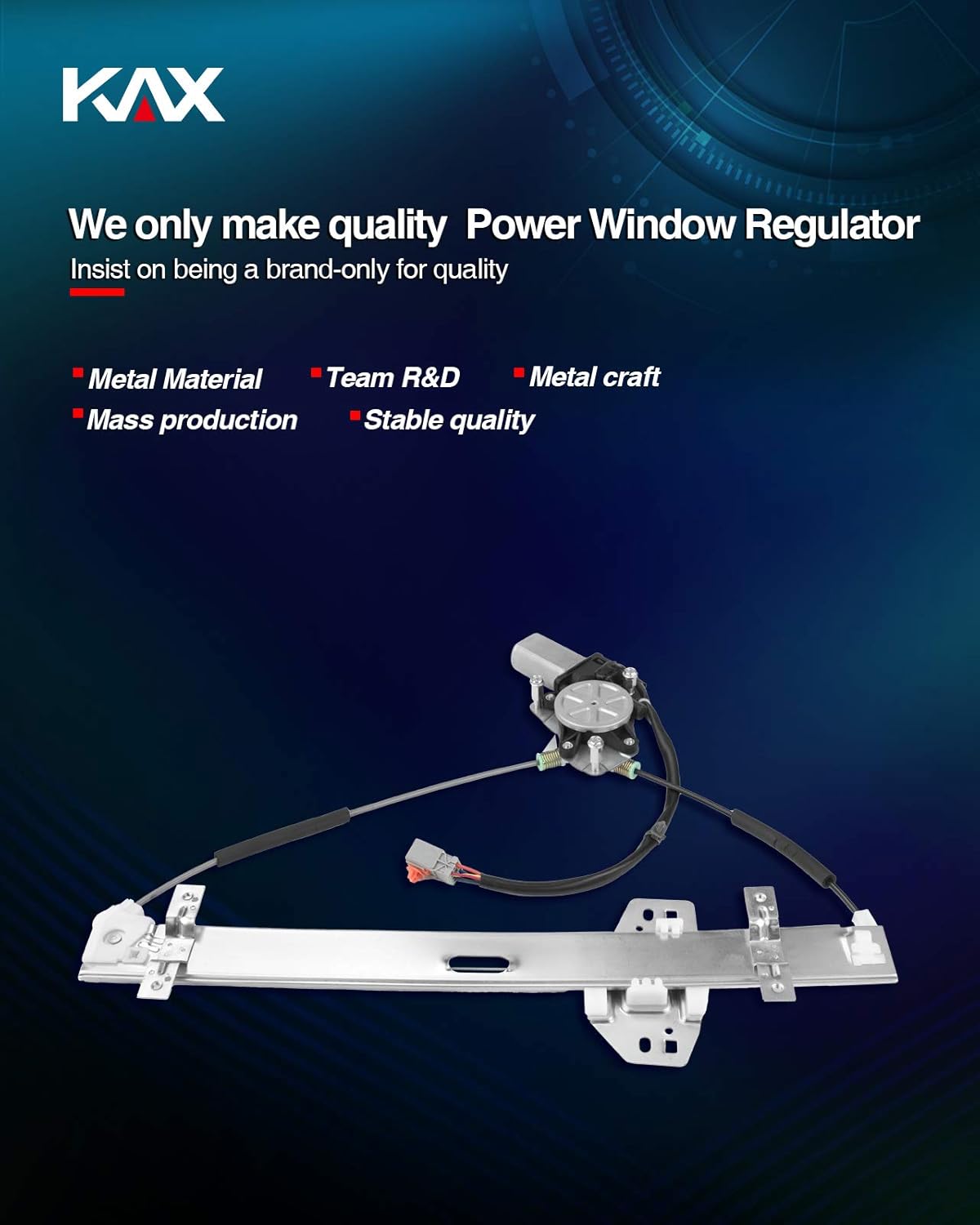 Power Window Motor and Regulator Assembly Front Left Driver Pack of 2 K68639