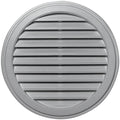 36-in x 36-in Gray Round Vinyl Gable Vent H10192