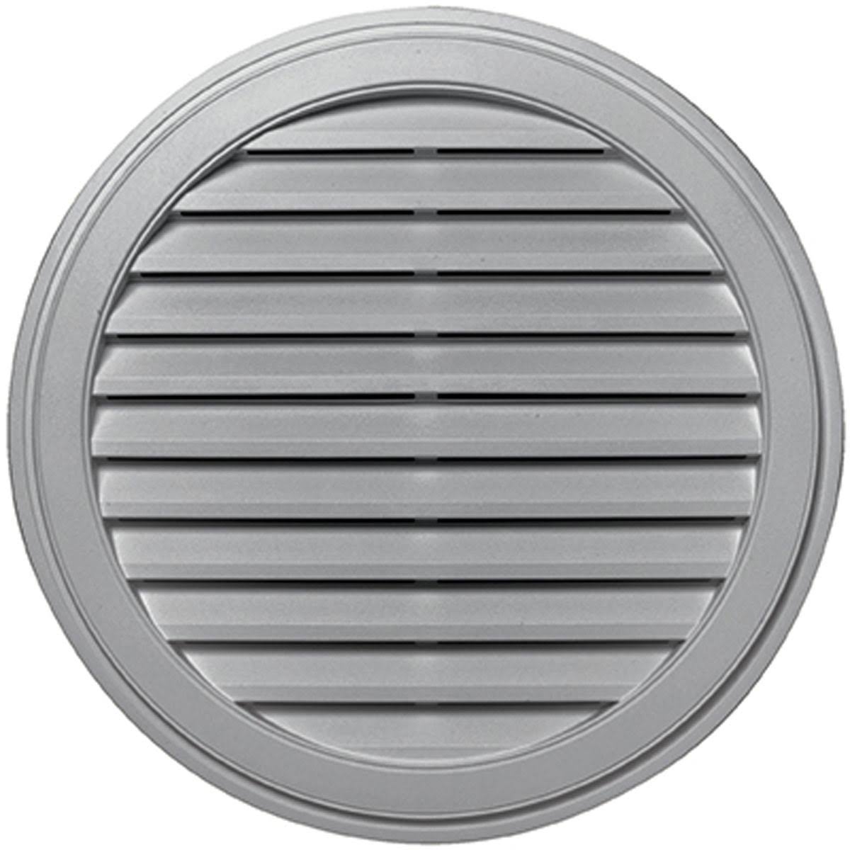 36-in x 36-in Gray Round Vinyl Gable Vent H10192