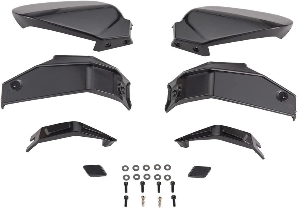 Black Plastic Hand Guards Wind Deflector Kit 2PCS Z20144