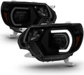 Black Smoke LED DRL Projector Headlights for Toyota Tacoma L982