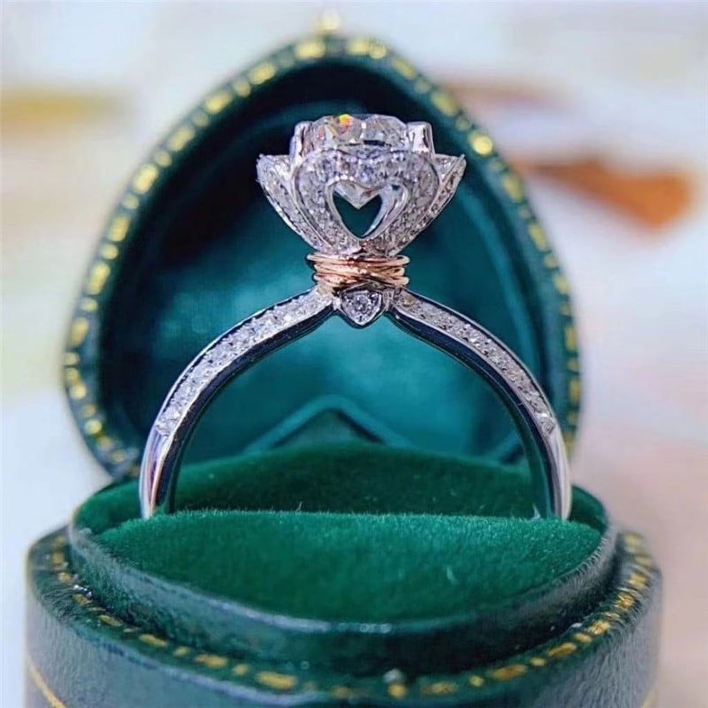 Moissanite Diamond Ring 925 Sterling Silver Size 7 N4520