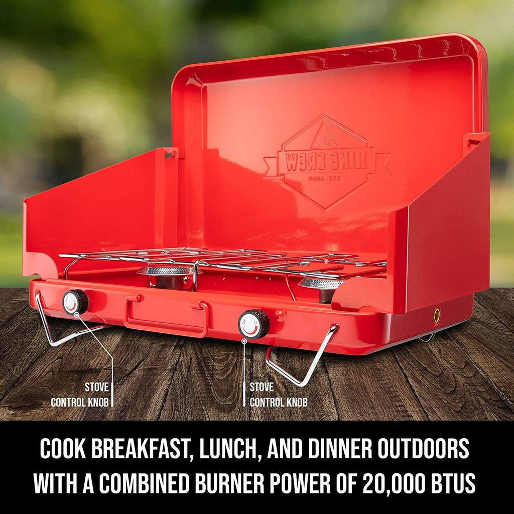 Portable Double Propane Burner Camping Stove Q244191