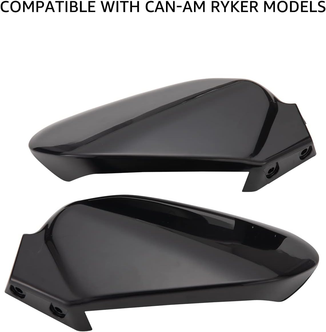 Black Plastic Hand Guards Wind Deflector Kit 2PCS Z20144