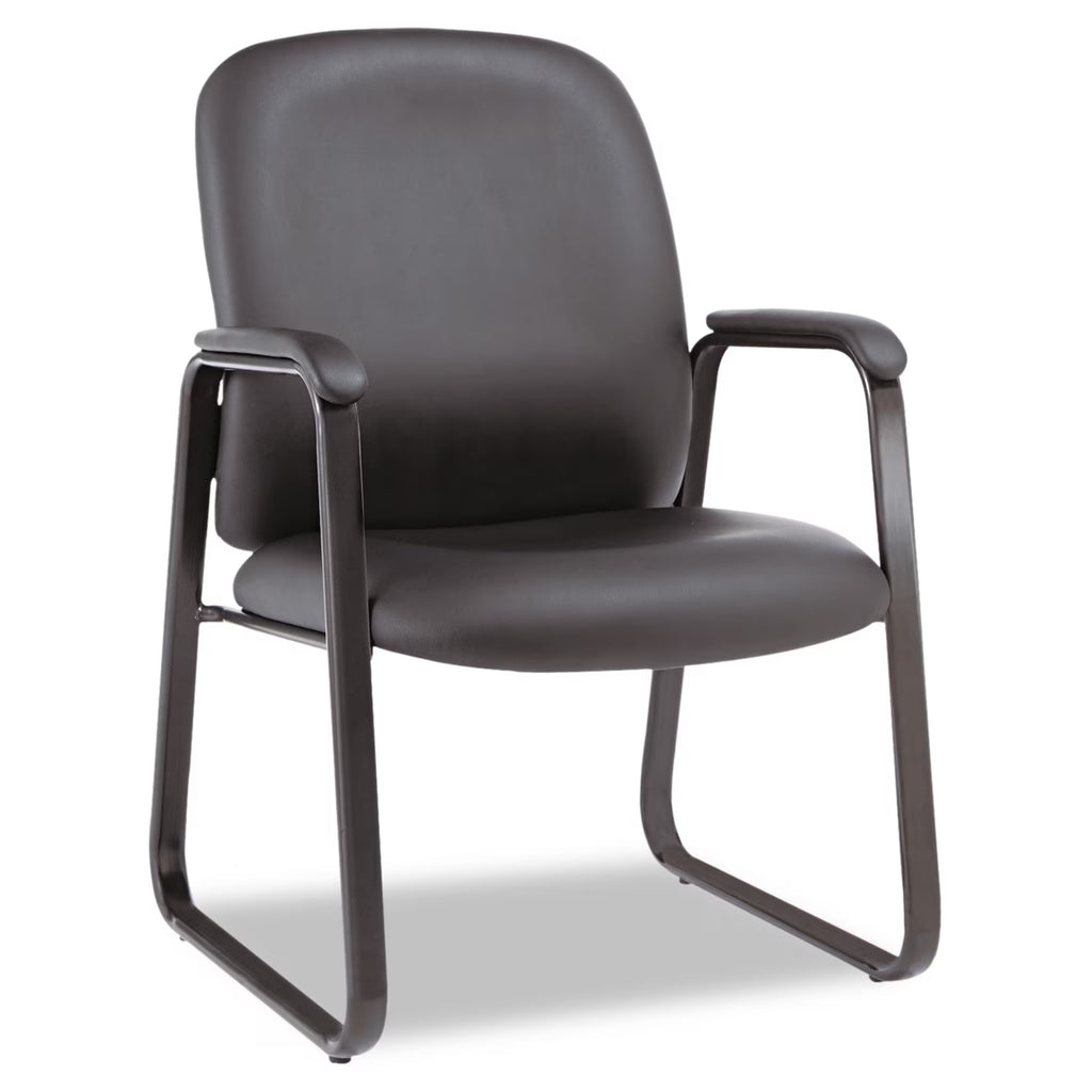 Black Leather Guest Chair F278