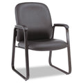 Black Leather Guest Chair F278