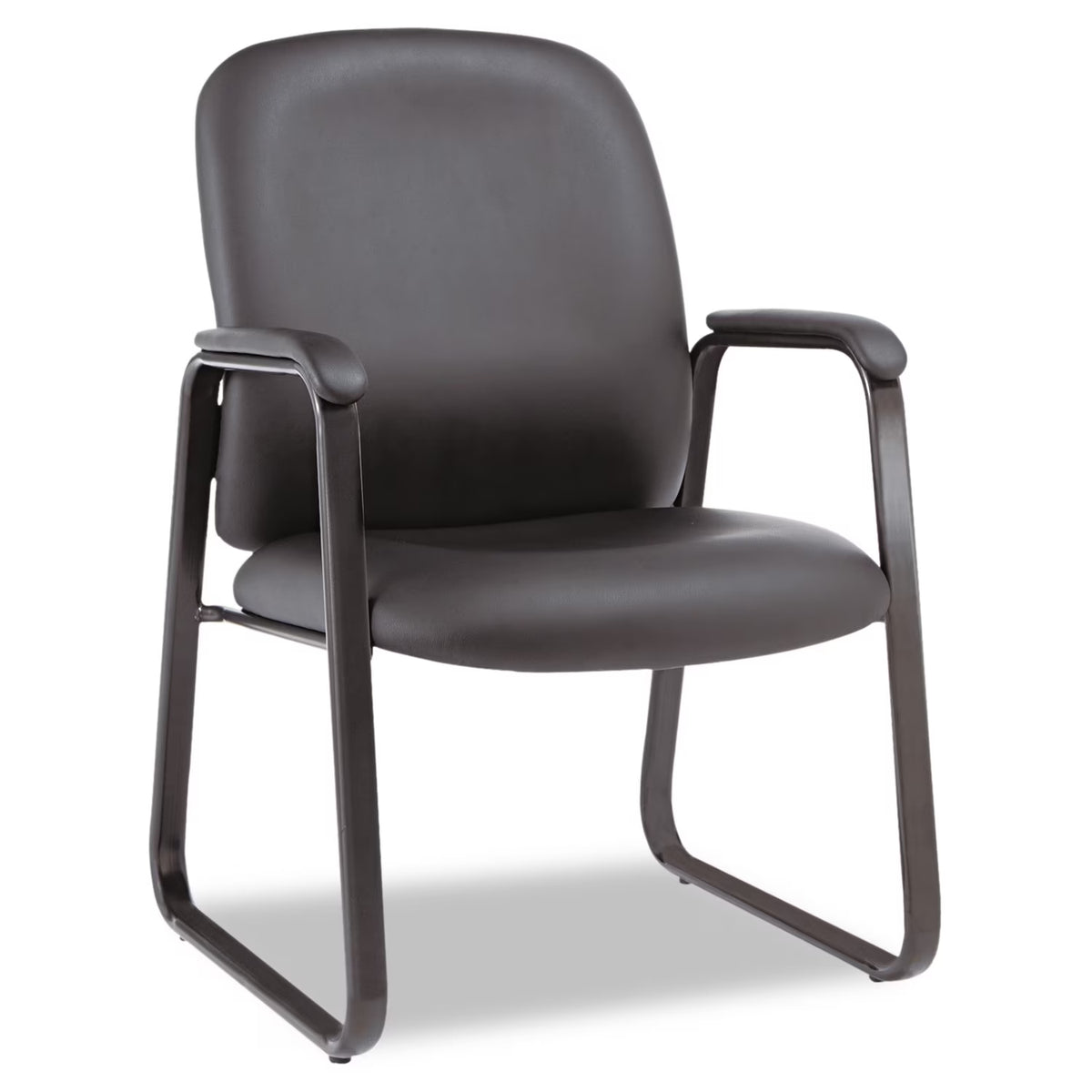 Black Leather Guest Chair F278