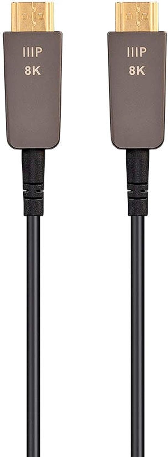 Ultra High Speed HDMI Cable 50 Feet Black Fiber Optic I9789