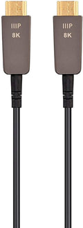 Ultra High Speed HDMI Cable 50 Feet Black Fiber Optic I9789