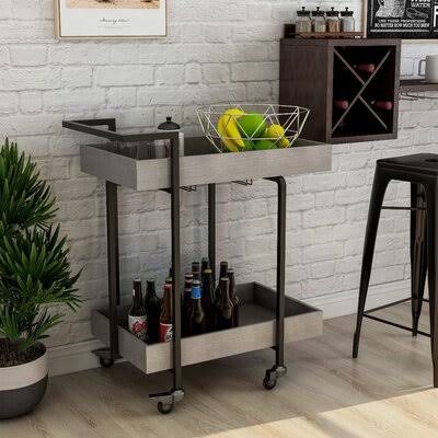 Gray Bar Cart P4681