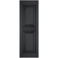 Black Raised Panel Shutters Pair C3879
