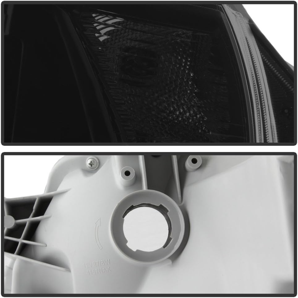 Black Smoke LED DRL Projector Headlights for Toyota Tacoma L982