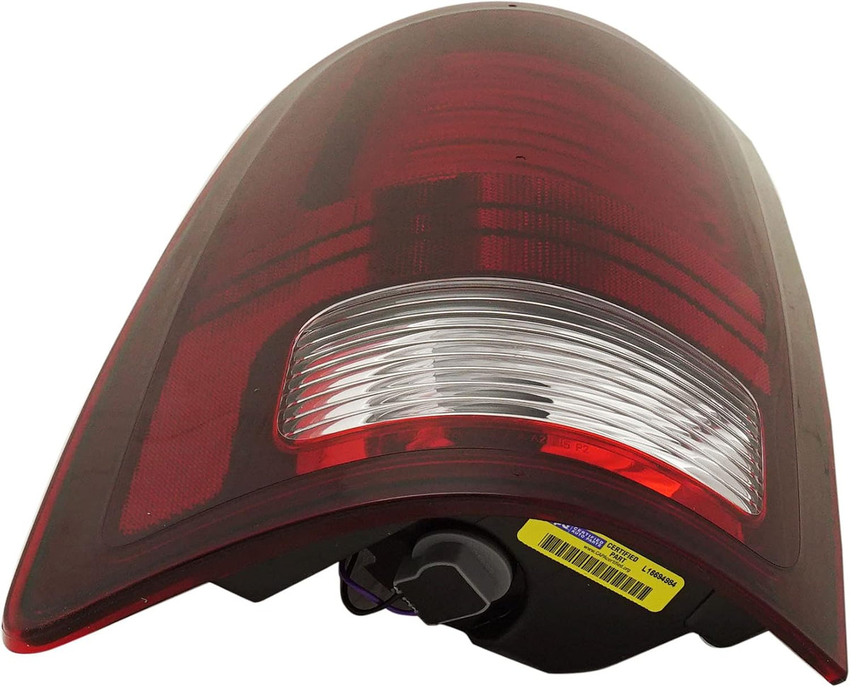 Tail Light with Clear & Red Lens Black Interior LED Driver Side F81161