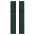 Midnight Green Raised Panel Vinyl Shutters Y954