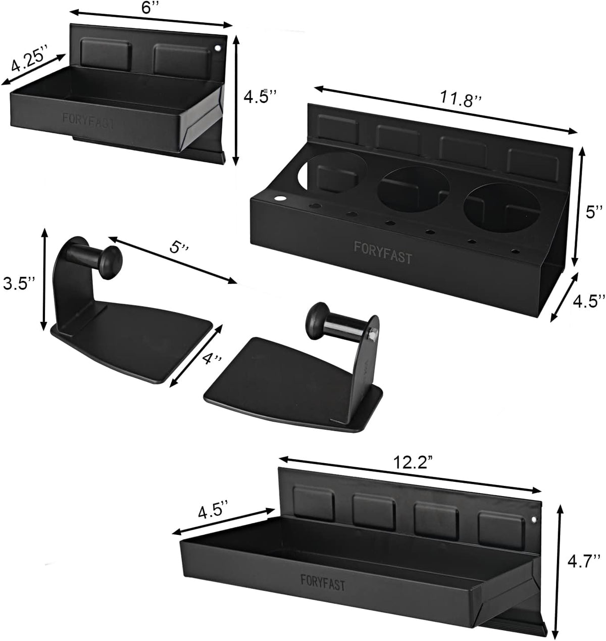 Magnetic Toolbox Tray Set, 4-piece, Pack of 2 Q460