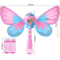 Princess Bubble Stick Wand with Sound and Light Effect (Butterfly Pink) W354369