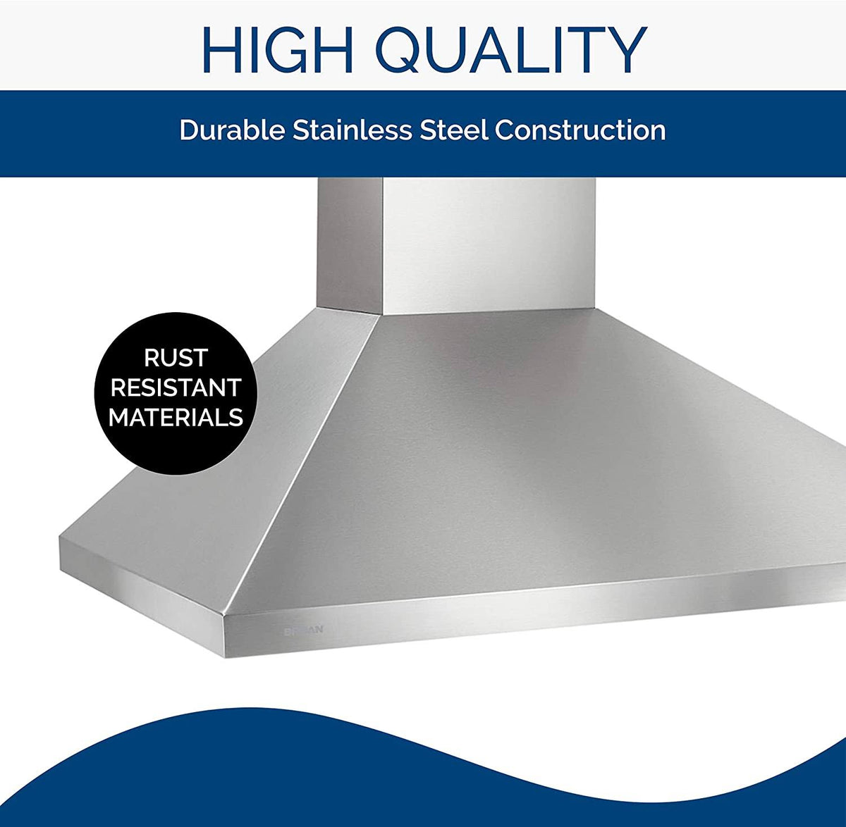 Stainless Steel Wall-Mounted Chimney Range Hood T9768