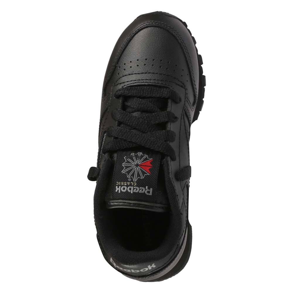 Black Children Leather Trainers O625561
