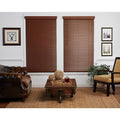 57.5x22 x 48x22 Cordless Faux Wood Blind in Dark Oak X8943