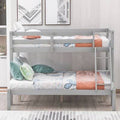 Gray Twin Over Full Bunk Bed Frame Q8016