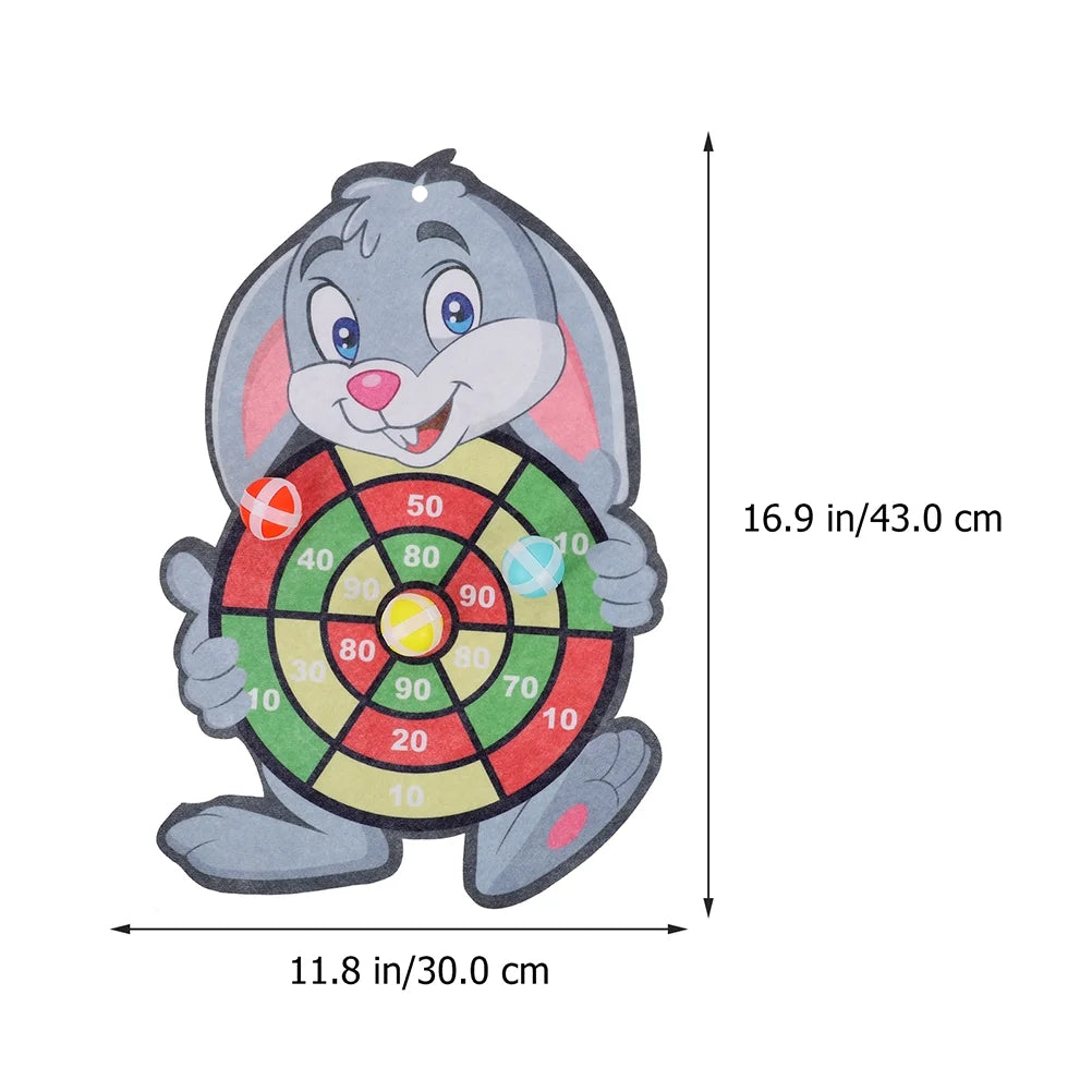 2 Sets Dart Board Game with Sticky Balls O726787