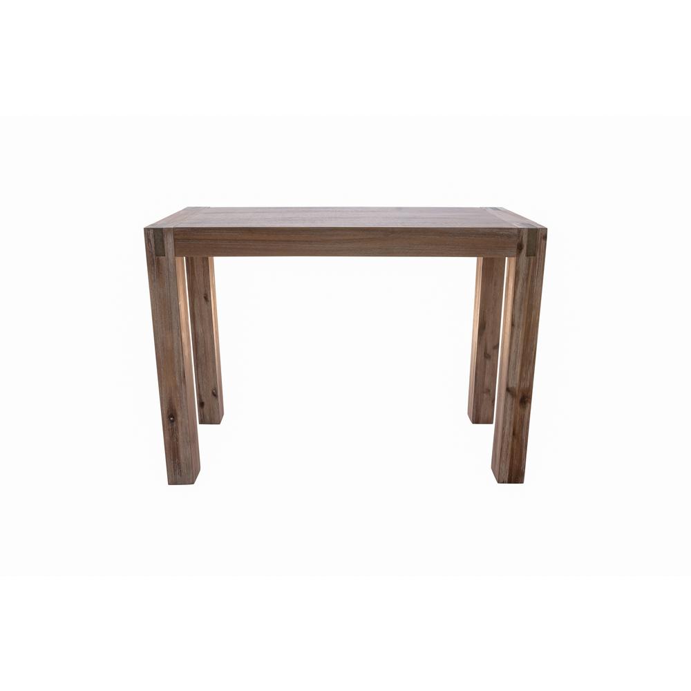 Brushed Driftwood Acacia Wood Media Console Table Z4201