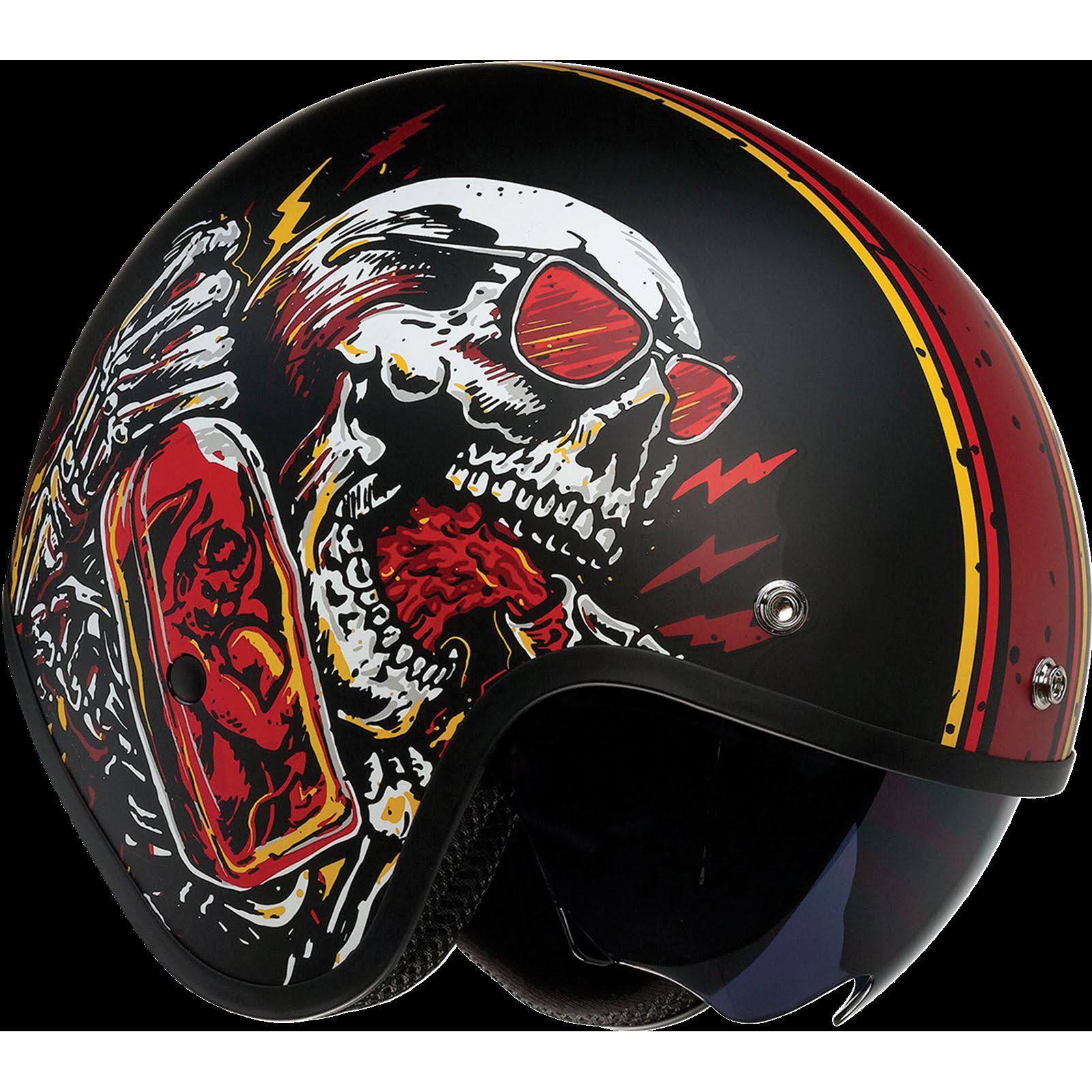 Black/Red Saturn Helmet B1334