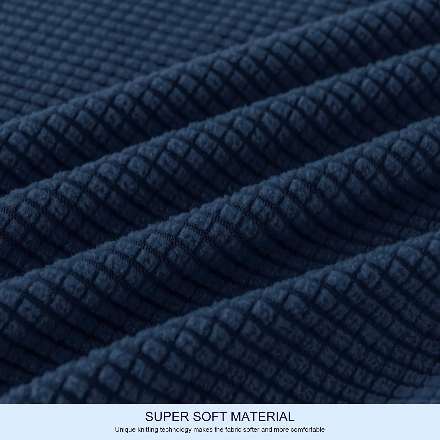 Navy Stretch Sofa Slipcover Set 5 Pieces S724