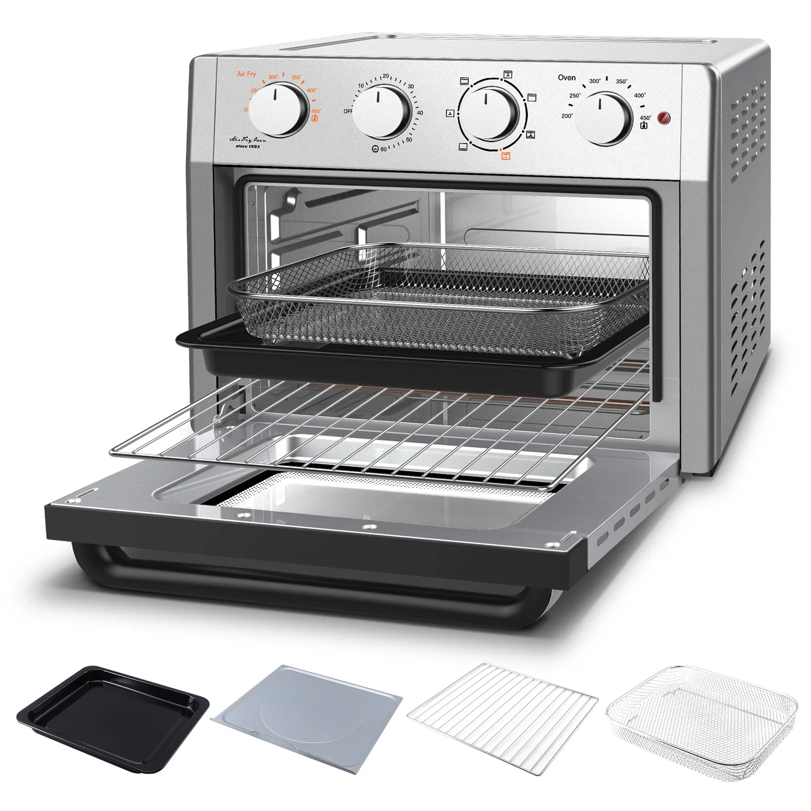 7-In-1 Air Fryer Toaster Convection Oven Combo 24 Quart J812228