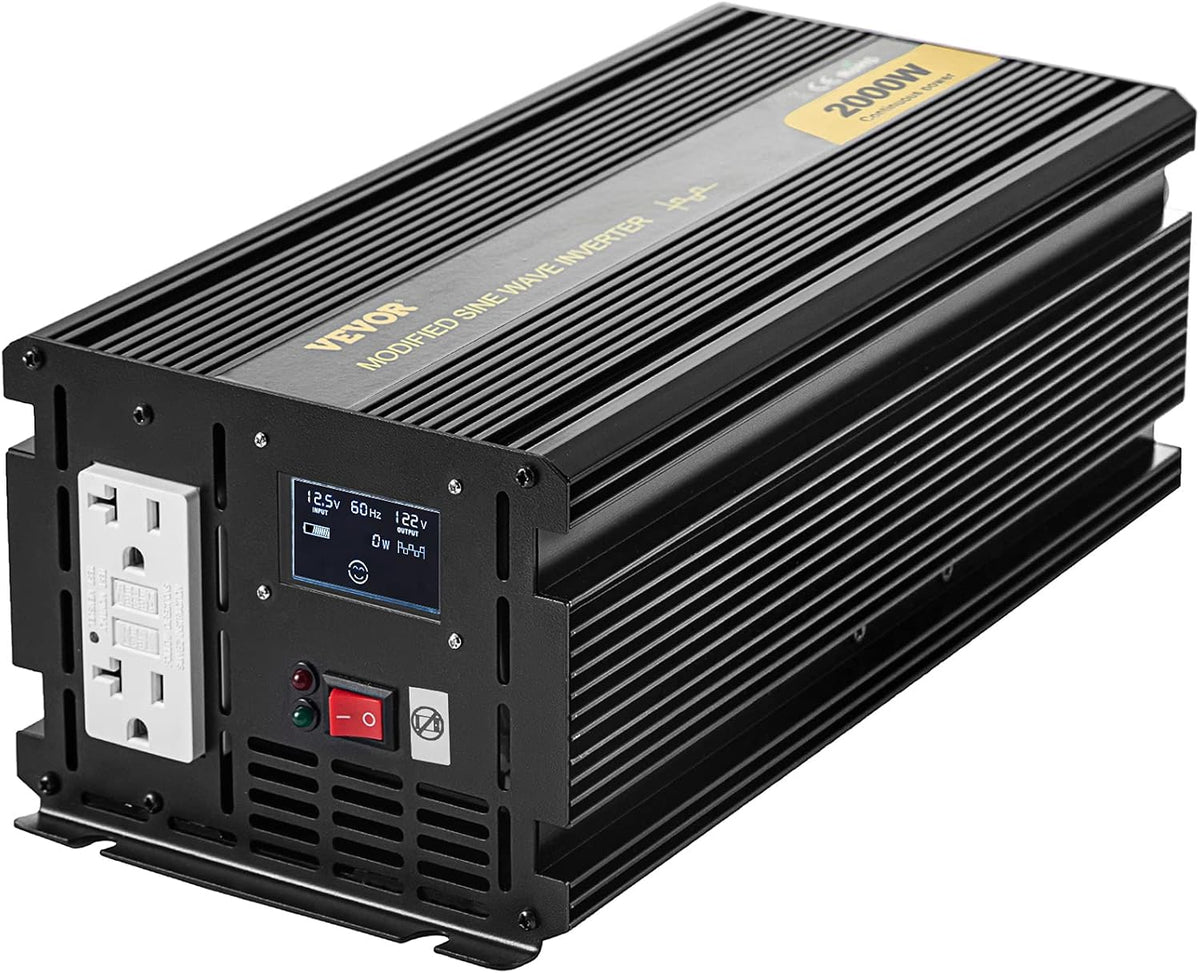 2000W Modified Sine Wave Power Inverter with LCD Display Q125