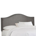 Grey Linen Upholstered California King Headboard N9699