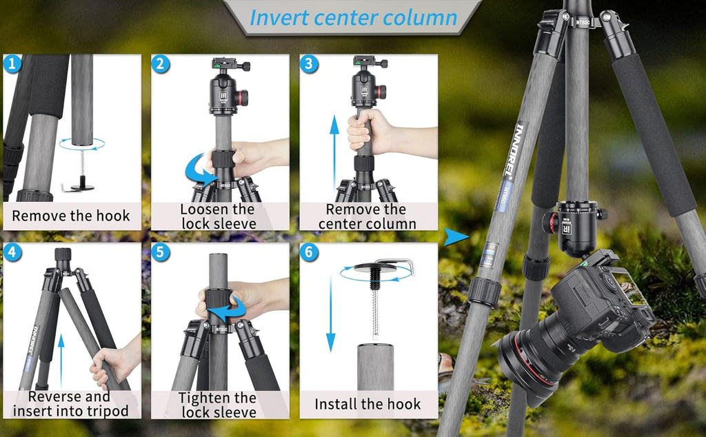 Carbon Fiber Tripod with 32mm Tube and 360° Panoramic Ballhead X7584