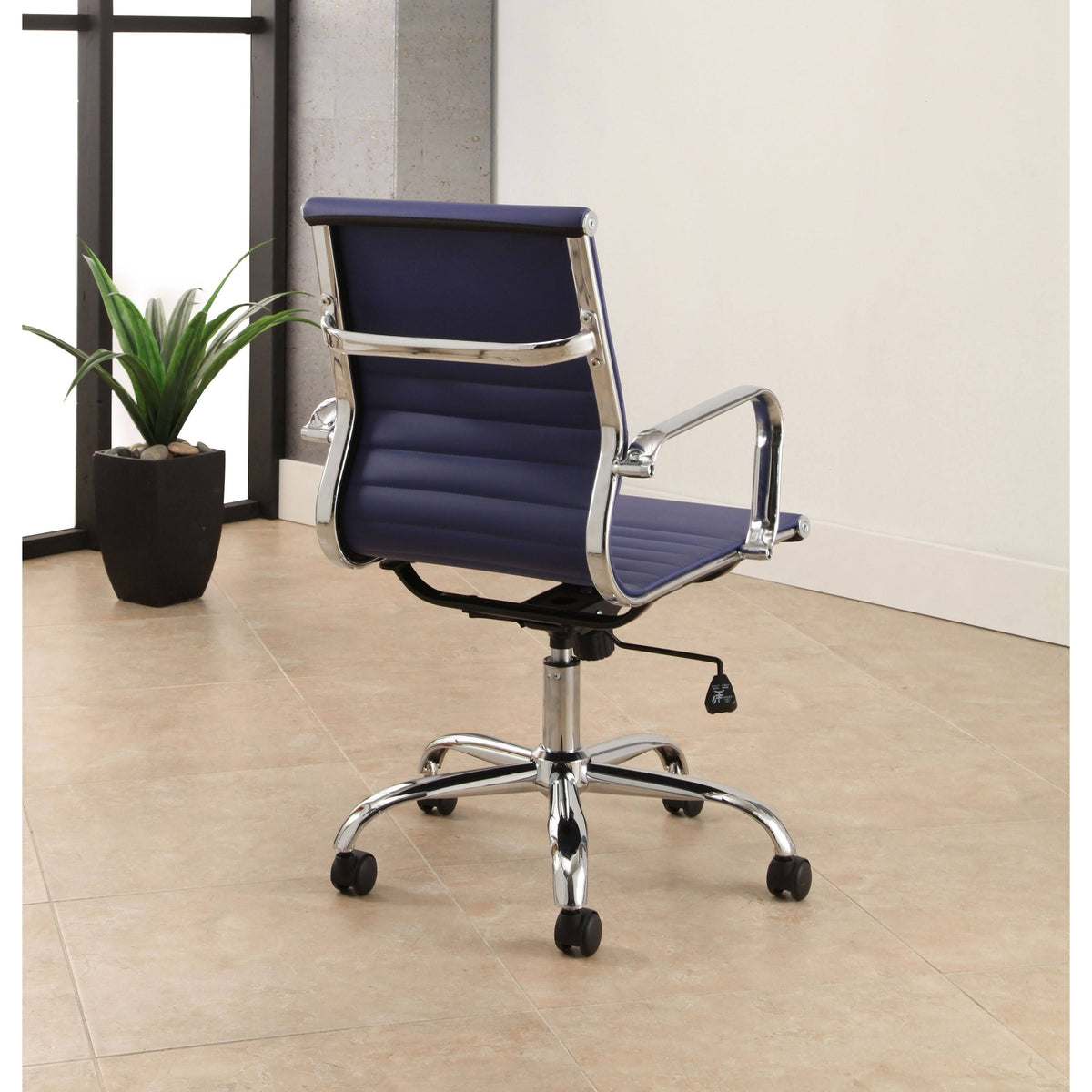 Black Leather Office Chair Q1353